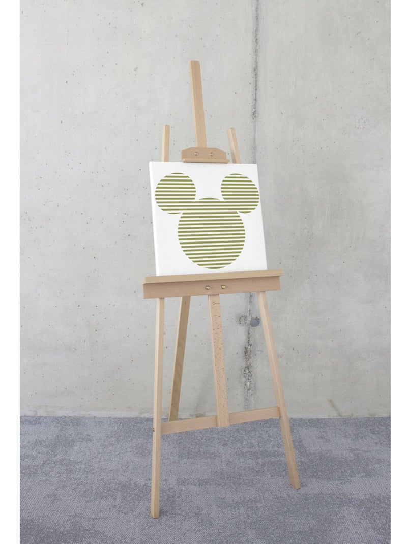 Tableau mural mickey horizontal stripes 40x40 cm Multicolore - Kiabi