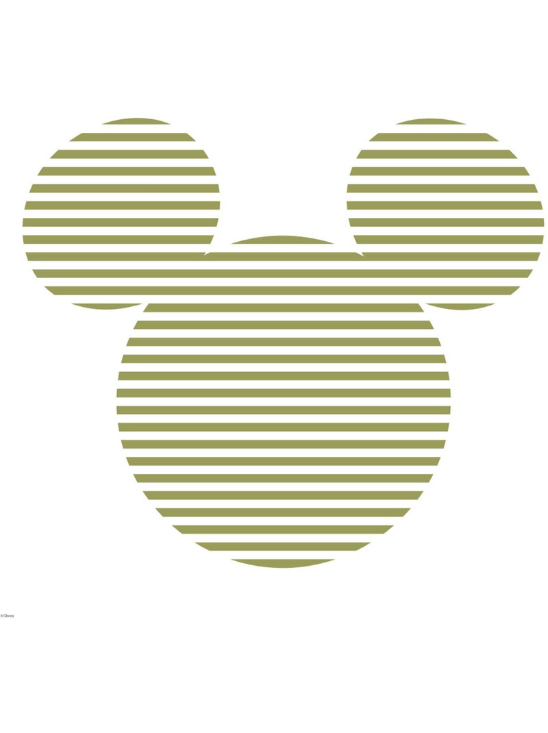 Tableau mural mickey horizontal stripes 40x40 cm Multicolore - Kiabi