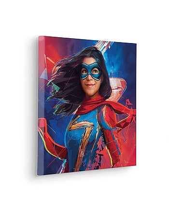 Tableau mural miss marvel 40x40 cm