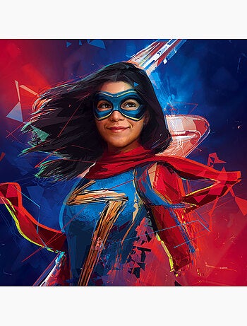 Tableau mural miss marvel 40x40 cm
