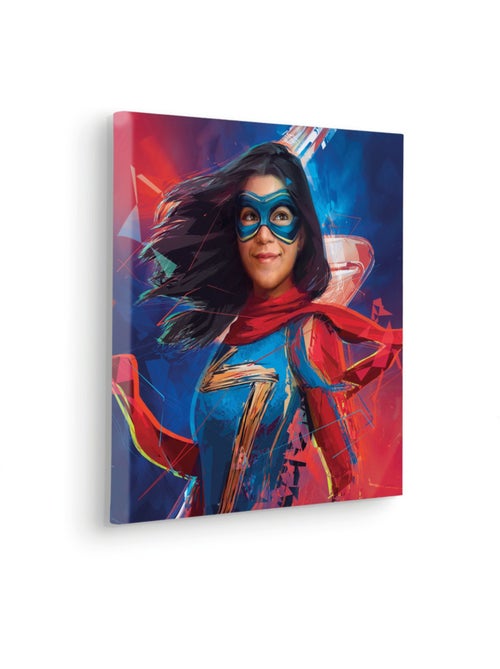 Tableau mural miss marvel 40x40 cm - Kiabi