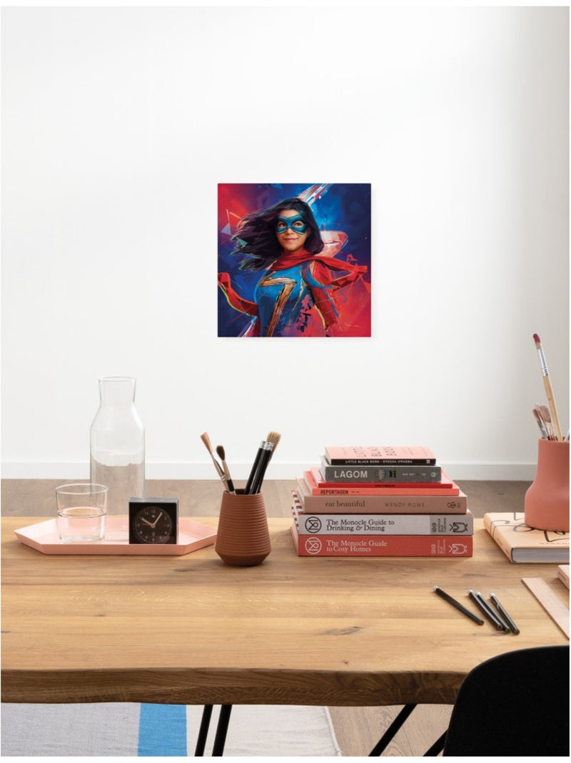 Tableau mural miss marvel 40x40 cm Multicolore - Kiabi