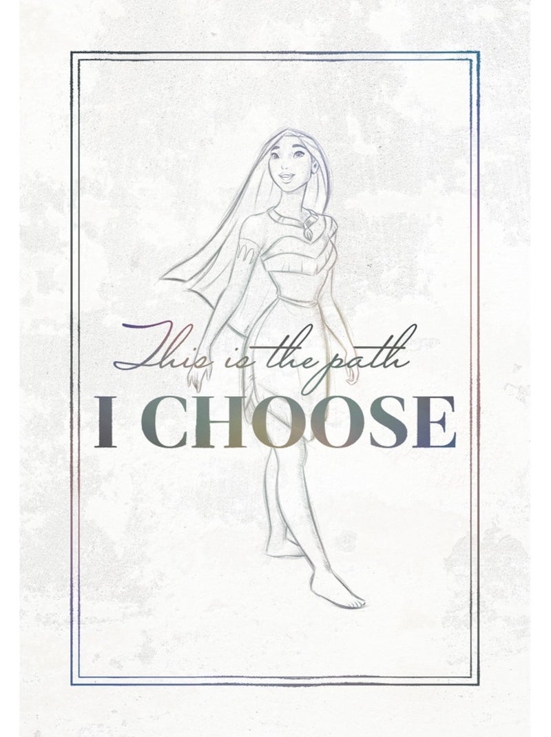 Tableau mural pocahontas your choice 60x40 cm Multicolore - Kiabi
