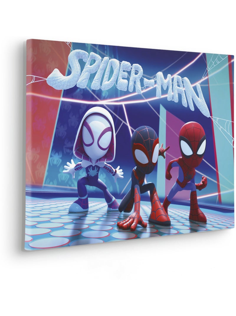 Tableau mural spidey et ses amis extraordinaires glowy spideys 40x60 cm Multicolore - Kiabi