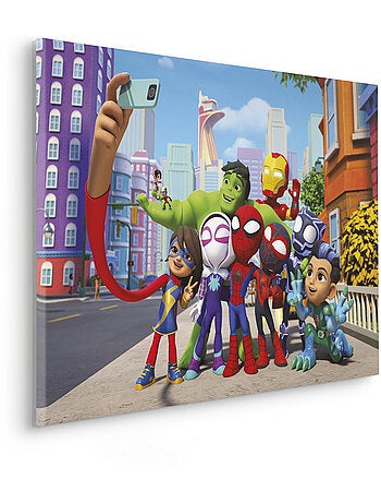 Tableau mural Spidey et ses amis extraordinaires Selfie 60x90 cm