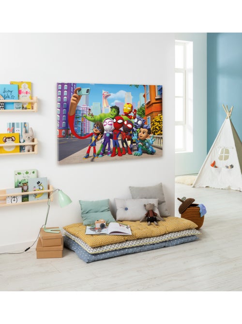 Tableau mural Spidey et ses amis extraordinaires Selfie 60x90 cm - Kiabi