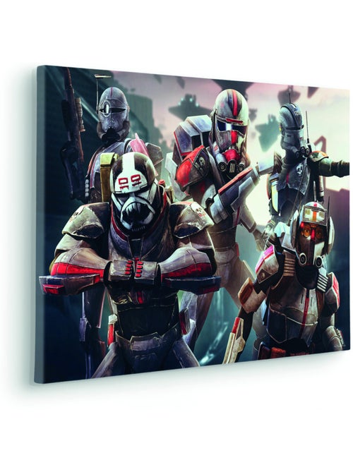 Tableau mural star wars bad batch ready to fight 40x60 cm - Kiabi