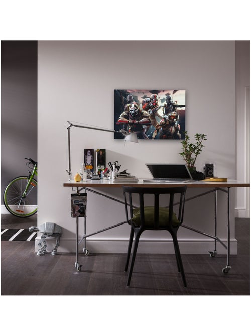 Tableau mural star wars bad batch ready to fight 40x60 cm - Kiabi