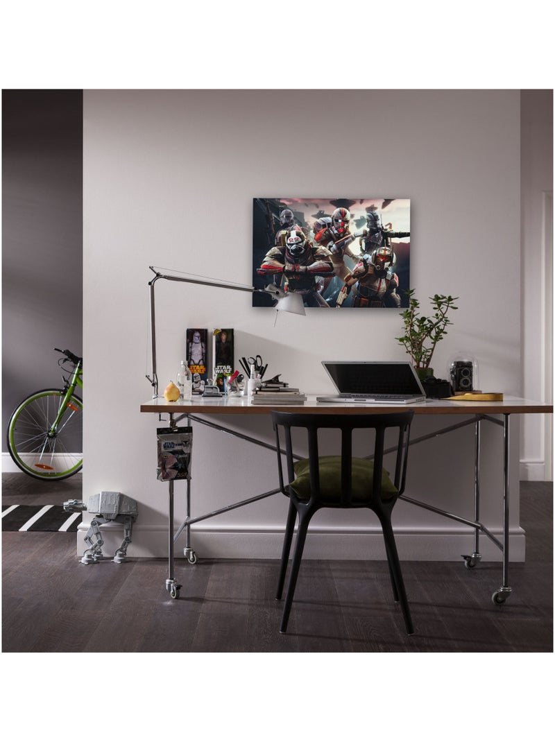 Tableau mural star wars bad batch ready to fight 40x60 cm Multicolore - Kiabi