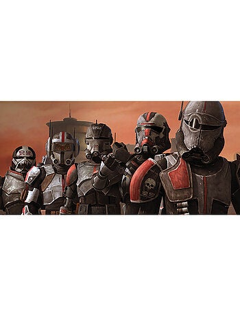 Tableau mural star wars bad batch squad 40x90 cm