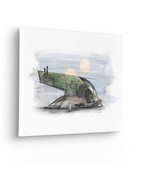 Tableau mural star wars boba fett spaceship sketch 30x40 cm - Kiabi Tableau mural star wars boba fett spaceship sketch 30x40 cm - Kiabi