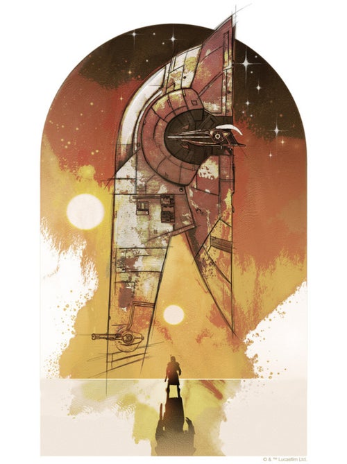 Tableau mural star wars boba fett starship 40x30 cm - Kiabi Tableau mural star wars boba fett starship 40x30 cm - Kiabi