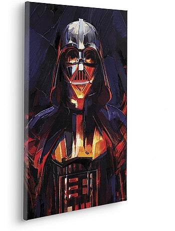 Tableau mural star wars darth vader flaming 60x40 cm