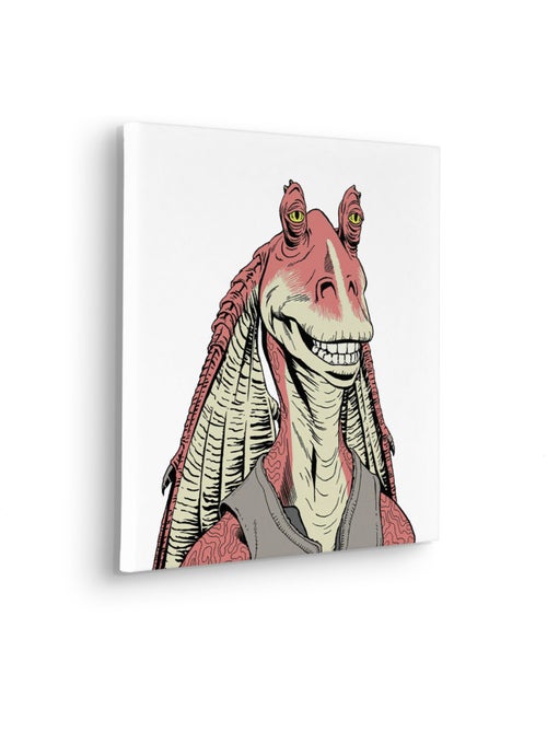 Tableau mural star wars jar jar binks 40x40 cm - Kiabi