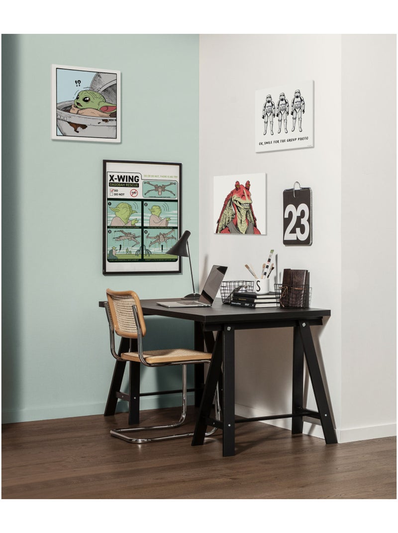 Tableau mural star wars jar jar binks 40x40 cm Multicolore - Kiabi