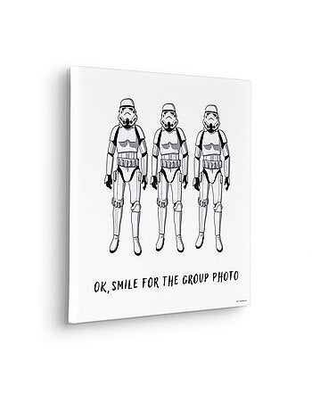 Tableau mural star wars stormtrooper group photo 40x40 cm