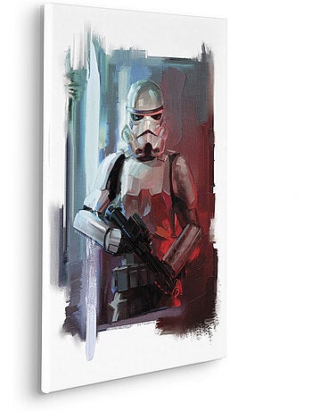 Tableau mural star wars stormtrooper painting 60x40 cm