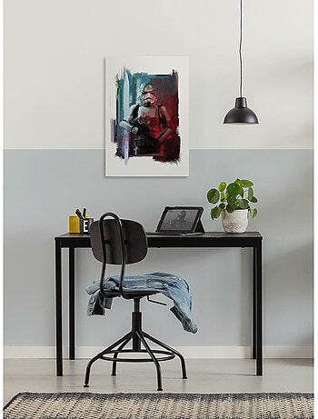 Tableau mural star wars stormtrooper painting 60x40 cm