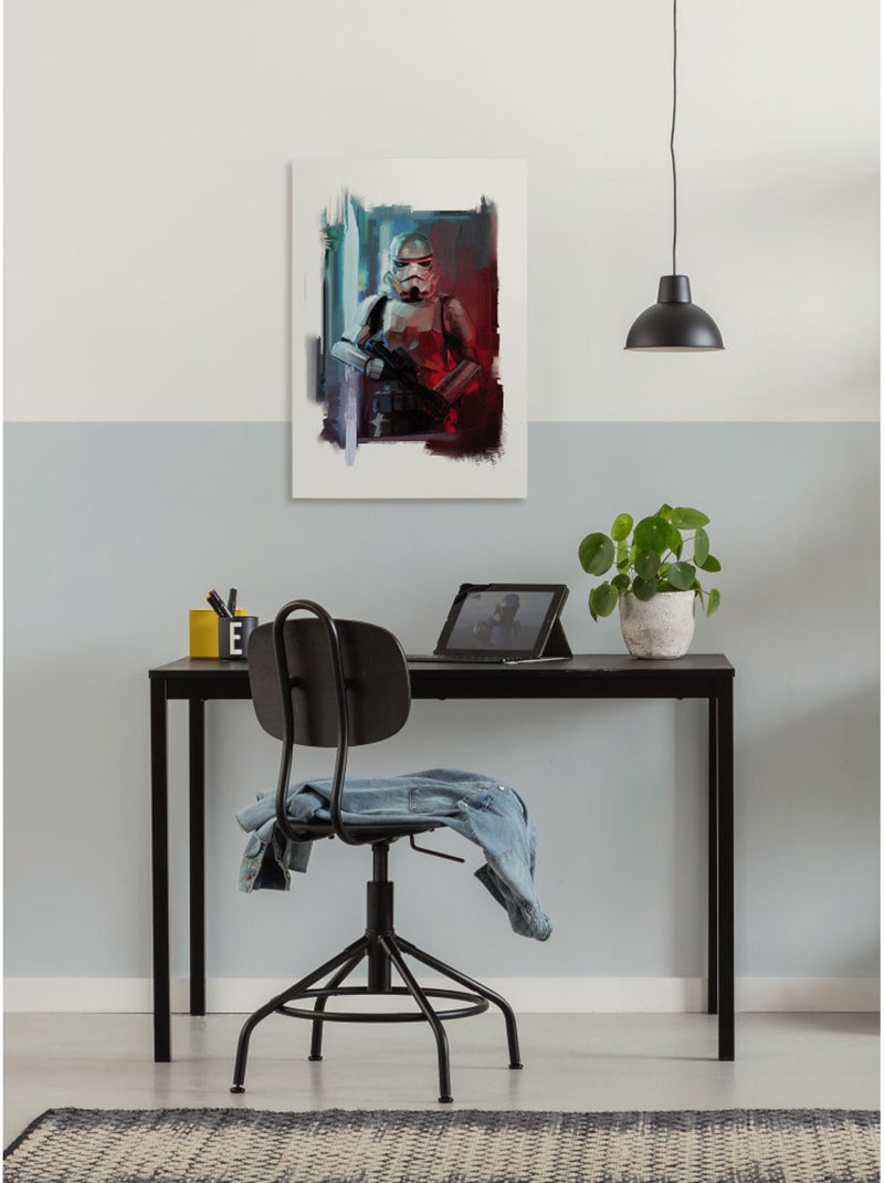Tableau mural star wars stormtrooper painting 60x40 cm Multicolore - Kiabi