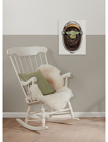 Tableau mural star wars the mandalorian grogu sleeping 40x30 cm