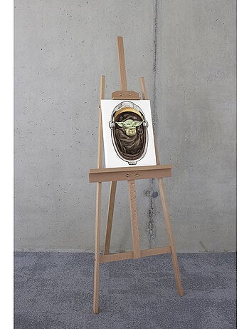 Tableau mural star wars the mandalorian grogu sleeping 40x30 cm