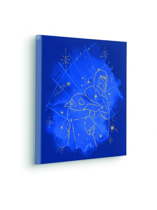 Tableau mural the mandalorian grogu constellation 40x40 cm - Kiabi