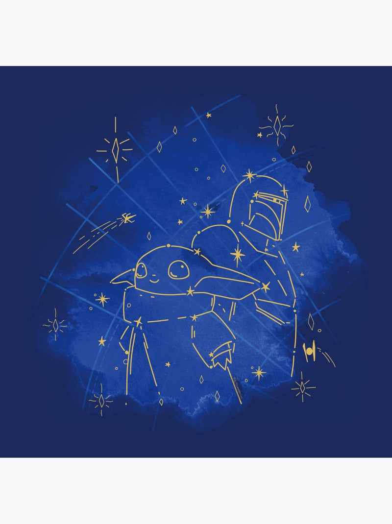 Tableau mural the mandalorian grogu constellation 40x40 cm Multicolore - Kiabi