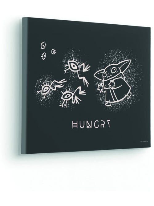 Tableau mural the mandalorian grogu snackin' 30x40 cm - Kiabi