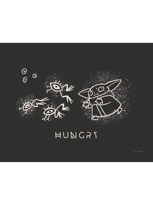 Tableau mural the mandalorian grogu snackin' 30x40 cm - Kiabi