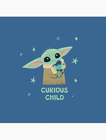 Tableau mural the mandalorian little grogu curious 30x30 cm