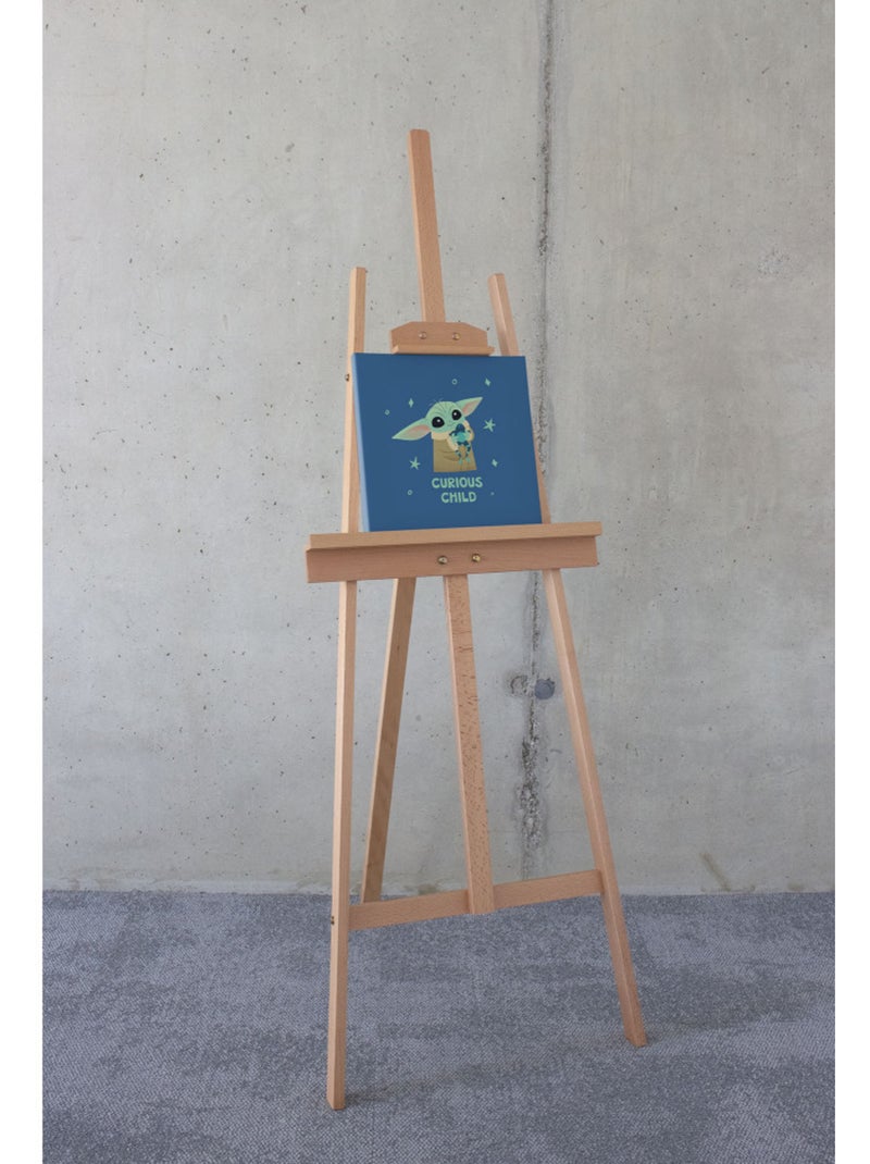 Tableau mural the mandalorian little grogu curious 30x30 cm Multicolore - Kiabi