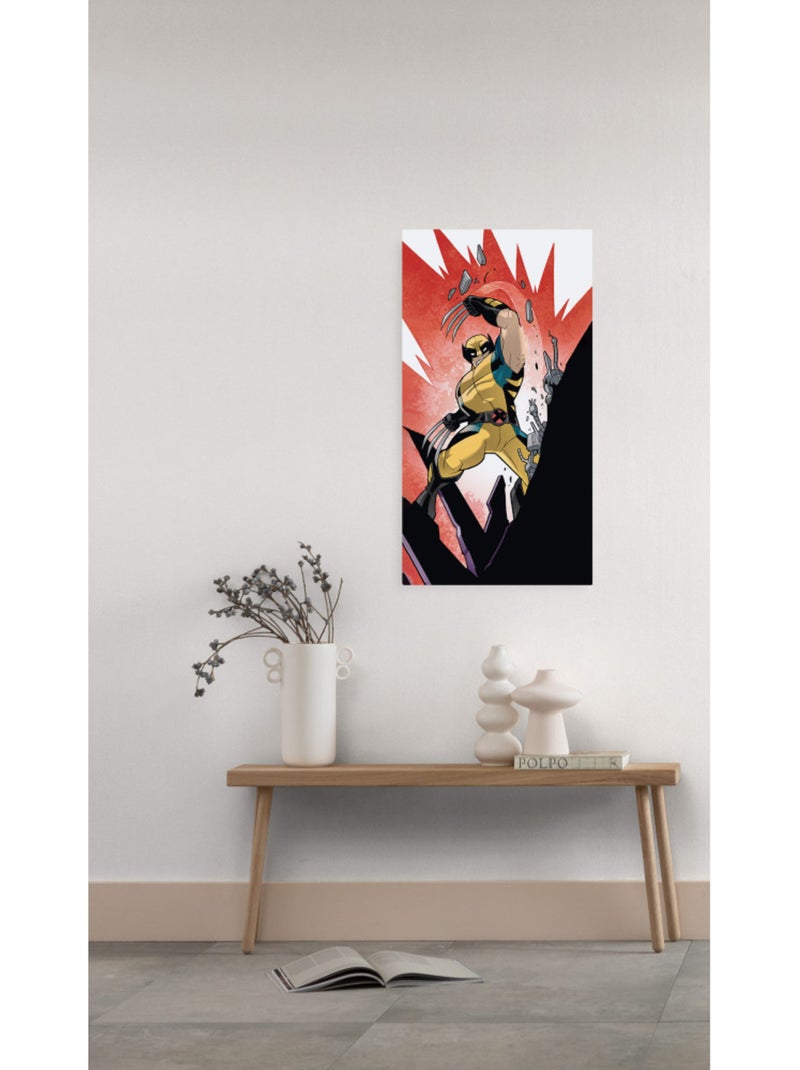 Tableau mural x-men wolverine slit 60x30 cm Multicolore - Kiabi