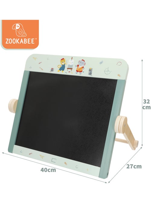 Tableau noir double face en bois pour enfants avec accessoires WOOMAX - Kiabi