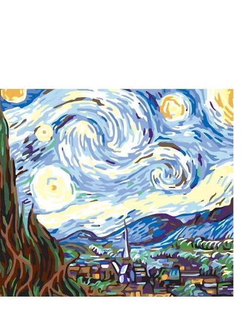 Tableau par numéros Nuit 50x40 cm - Kiabi