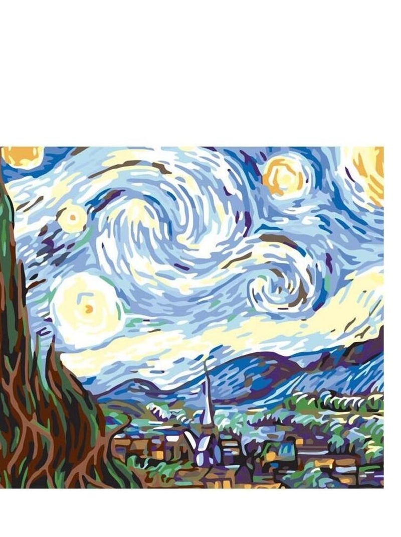 Tableau par numéros Nuit 50x40 cm N/A - Kiabi