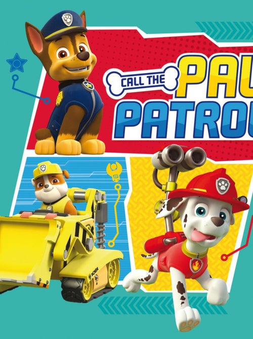 Tableau Pat'Patrouille - Chase Marcus et Ruben - 35 cm x 35 cm - Kiabi