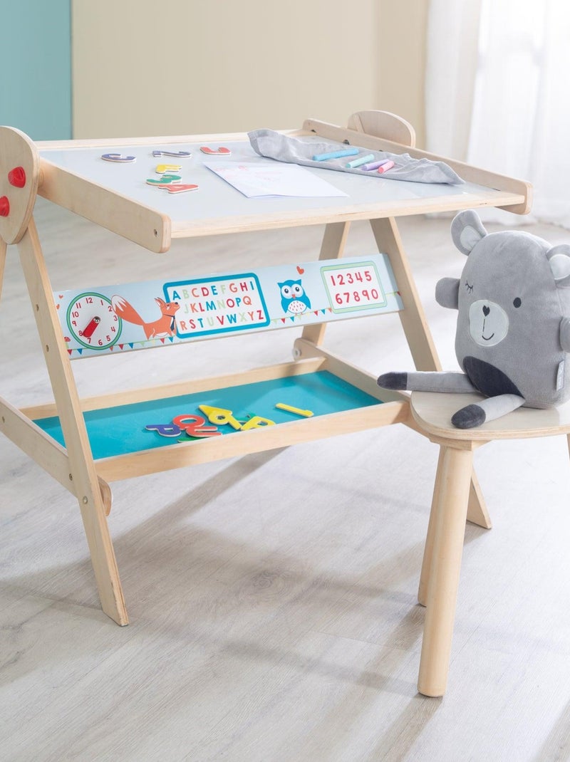 Tableau pivotant double face avec tabouret 'Fuchs und Eule' ROBA N/A - Kiabi