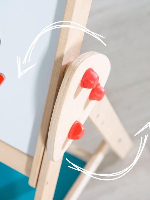 Tableau pivotant double face avec tabouret 'Fuchs und Eule' ROBA - Kiabi
