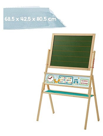 Tableau rotatif double face craie et magnétique 'ABC Eule' ROBA