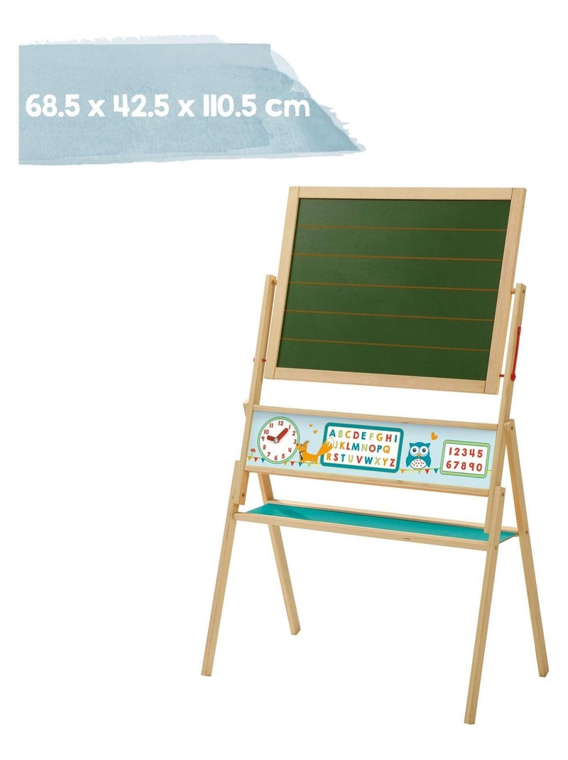 Tableau rotatif double face craie et magnétique 'ABC Eule' ROBA N/A - Kiabi