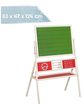 Tableau rotatif double face craie et magnétique avec boulier et accessoires ROBA
