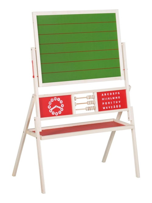 Tableau rotatif double face craie et magnétique avec boulier et accessoires ROBA - Kiabi Tableau rotatif double face craie et magnétique avec boulier et accessoires ROBA - Kiabi