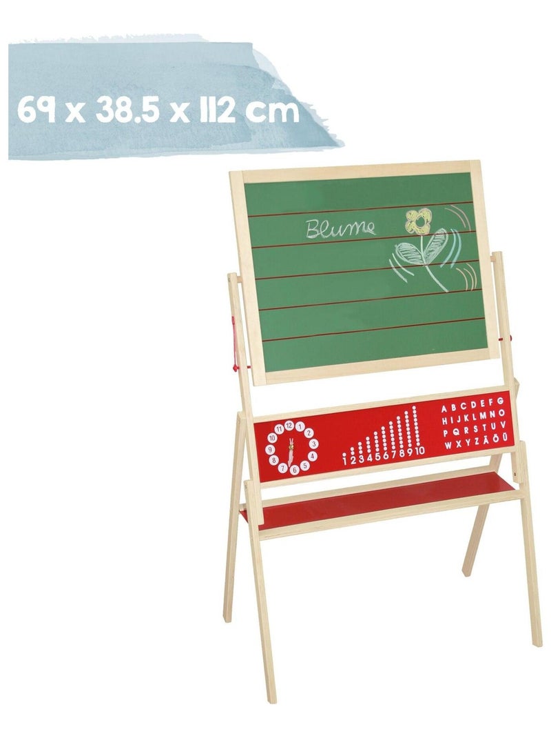 Tableau rotatif double face craie et magnétique pour enfant + accessoires ROBA N/A - Kiabi