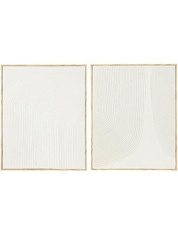 Tableau texturé cadre bois - AFIBEL