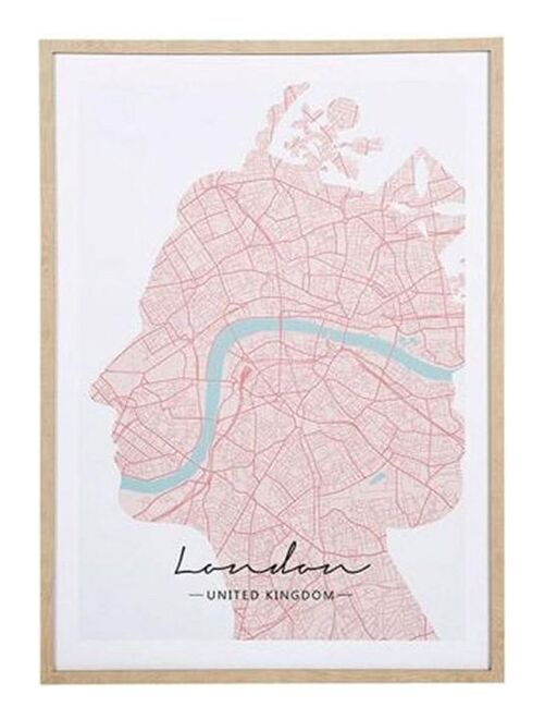 Tableau toile imprimée 50x70 cm London - Kiabi