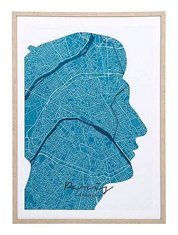 Tableau toile imprimée 50x70 cm Paris