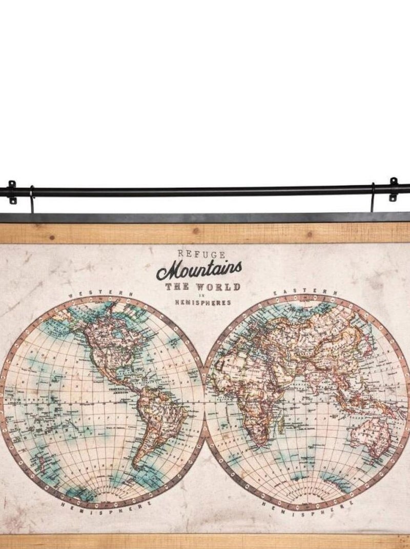 Tableau toile monde Wild 78x100 cm Beige - Kiabi