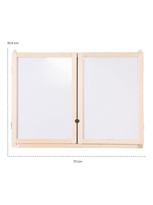 Tableau triptyque 3 faces craie et 2 magnétique avec accessoires ROBA - Kiabi Tableau triptyque 3 faces craie et 2 magnétique avec accessoires ROBA - Kiabi