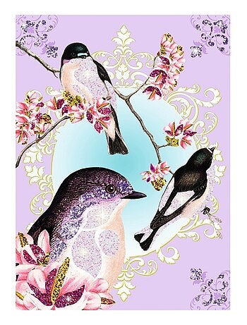 Tableaux à Pailleter - Oiseaux à Paillettes