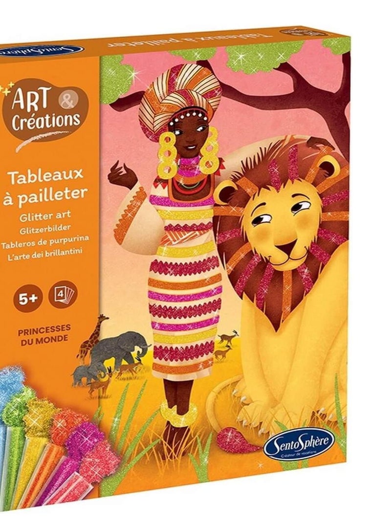 Tableaux a pailleter - Princesses du monde N/A - Kiabi